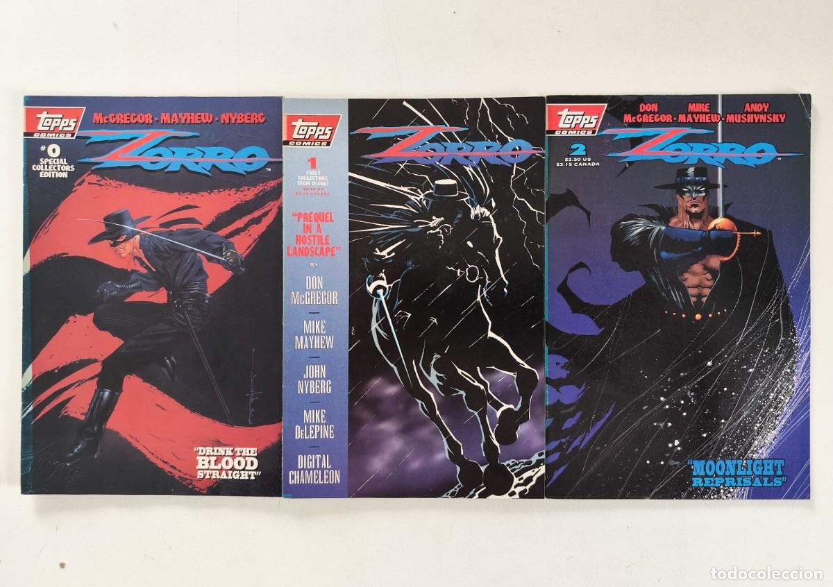 C&oacute;mics: ZORRO # 0-1-2 (Don McGregor, Mike Mayhew) ~ Topps (1993)
