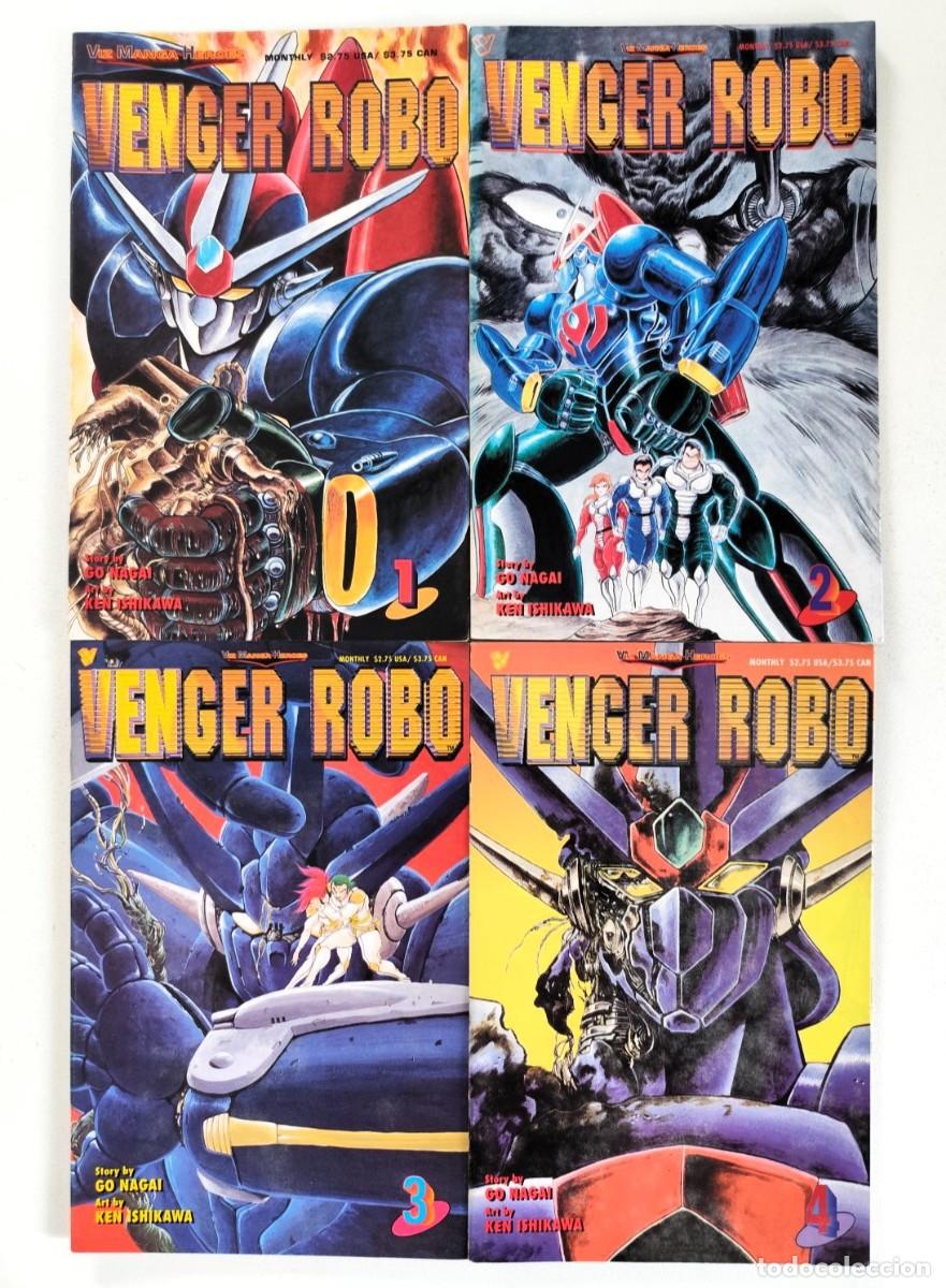 C&oacute;mics: VENGER ROBO # 1-2-3-4 (Go Nagai, Ken Ishikawa) ~ VIZ (1993) MANGA *DESCATALOGADO*