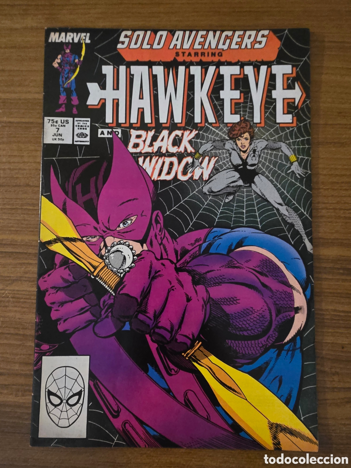 C&oacute;mics: SOLD AVENGERS STARRING,HAWKEYE,NUMERO 7,(MARVEL)
