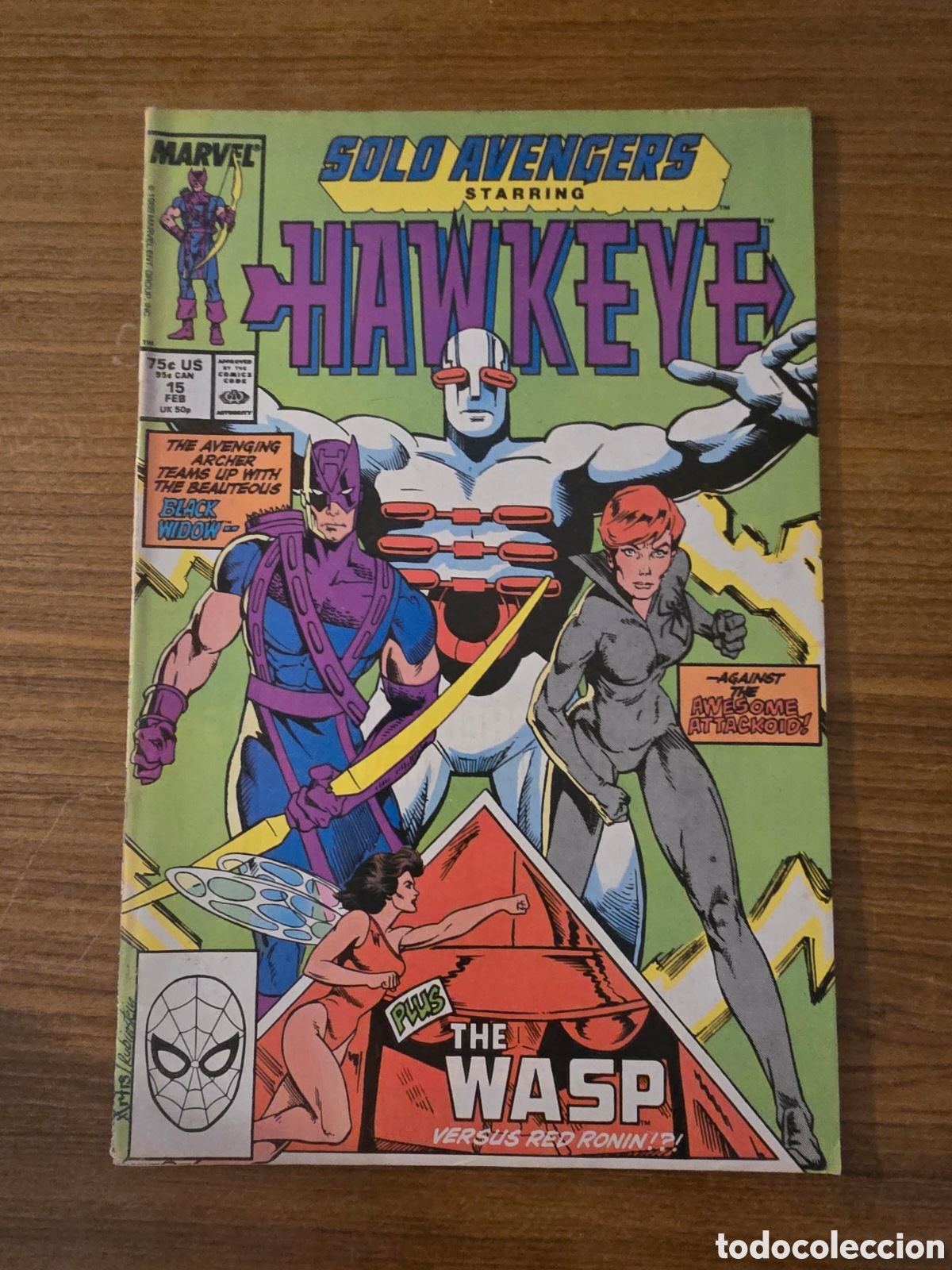 C&oacute;mics: SOLD AVENGERS STARRING,HAWKEYE,NUMERO 15,(MARVEL)