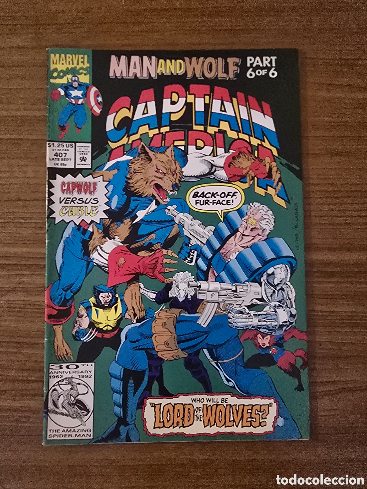 C&oacute;mics: CAPTAIN AMERICA, NUMERO 407,(MARVEL COMICS)