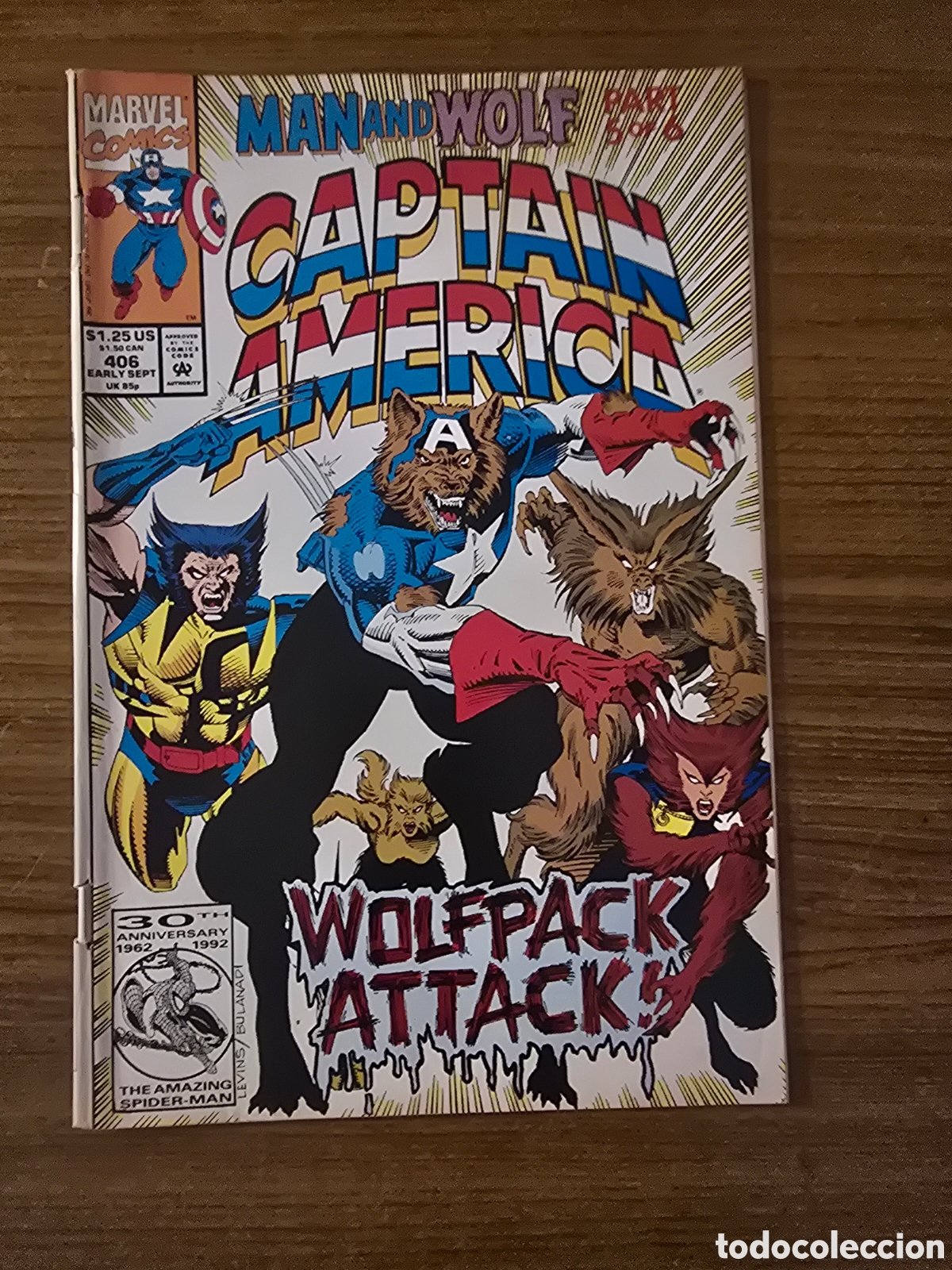C&oacute;mics: CAPTAIN AMERICA, NUMERO 406,(MARVEL COMICS)