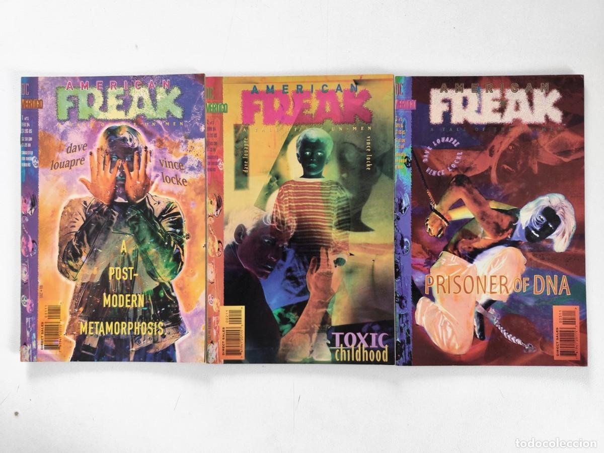 C&oacute;mics: AMERICAN FREAK, A Tale of the Un-Men # 1-2-3 (Dave Louapre, Vince Locke) ~ DC/Vertigo (1994)
