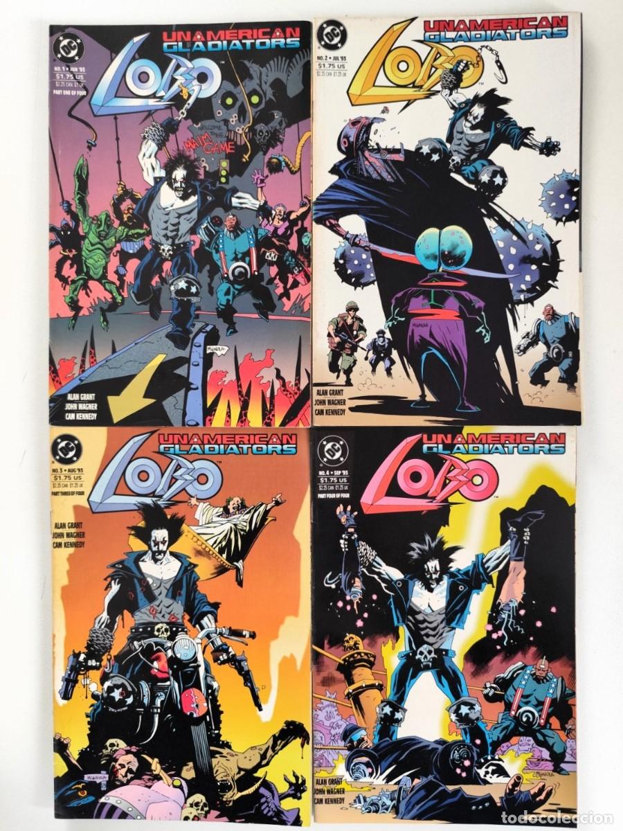 C&oacute;mics: LOBO Unamerican Gladiators # 1-4 (Alan Grant, John Wagner, Cam Kennedy) COMPLETA ~ DC (1993) USA