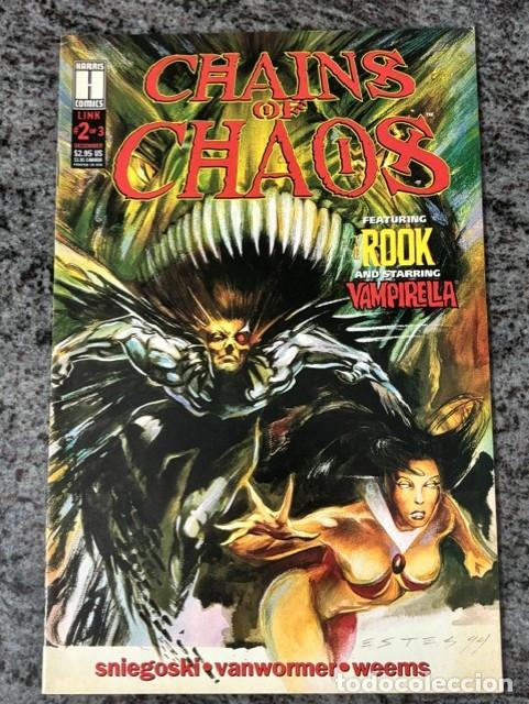 C&oacute;mics: CHAINS OF CHAOS N&ordm; 2 (DE 3). DICIEMBRE 1994. ORIGINAL HARRIS COMICS. VAMPIRELLA. THE ROOK