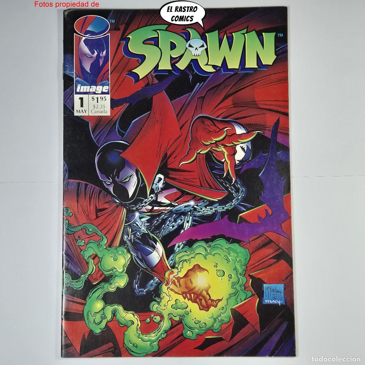C&oacute;mics: Spawn #1, 1, First appearance of Spawn, ORIGINAL Image USA, ingl&eacute;s, primera aparici&oacute;n