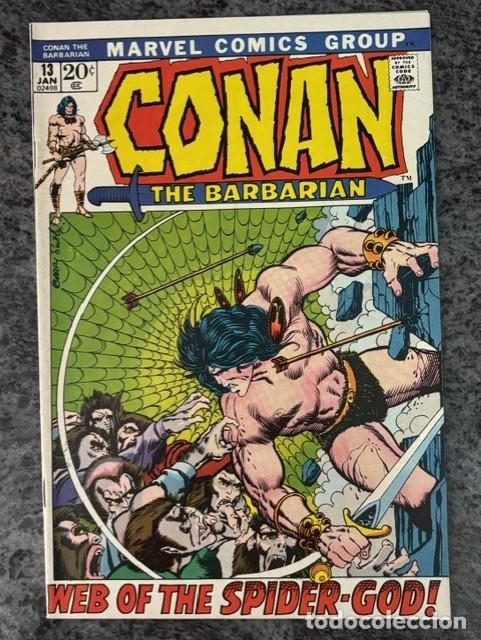 C&oacute;mics: CONAN THE BARBARIAN N&ordm; 13 (ENERO 1972). EXCELENTE ESTADO. ORIGINAL MARVEL. BARRY SMITH