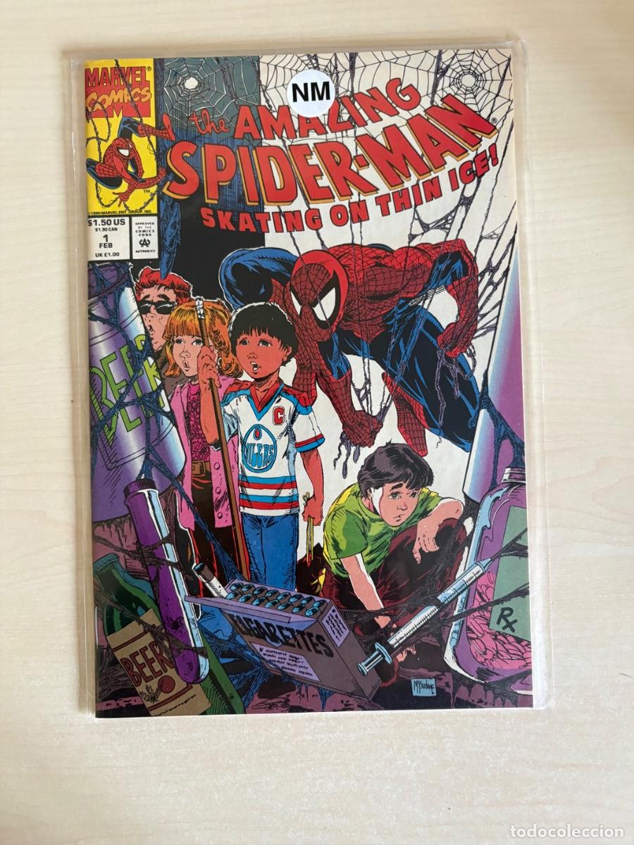 C&oacute;mics: The Amazing Spider-Man: Skating on Thin Ice! #1 (Marvel Comics USA, 1990)