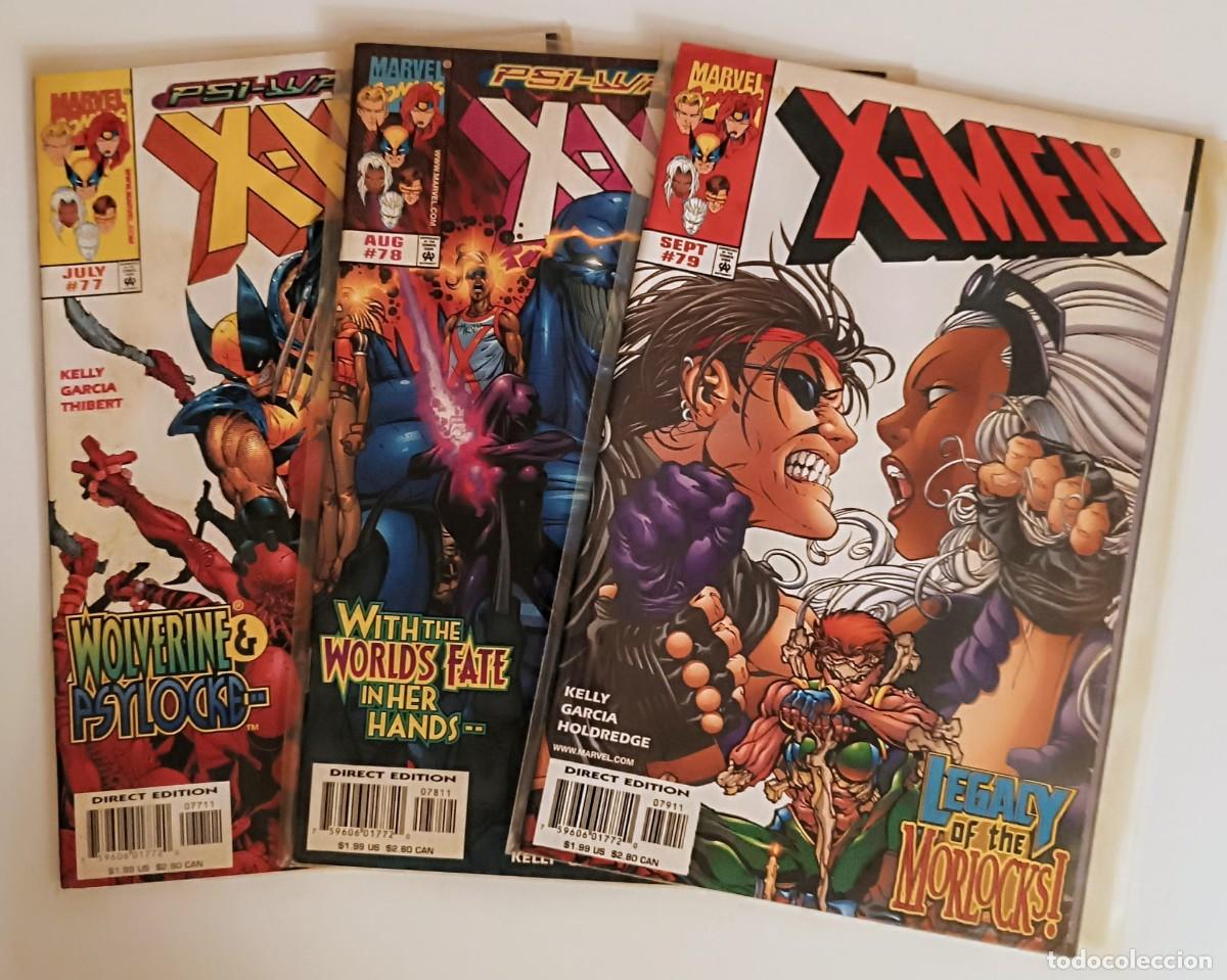 C&oacute;mics: Lote X-Men Vol. 2 (1998) #77 #78 #79 Correlativos - German Garcia - Marvel US - Mint