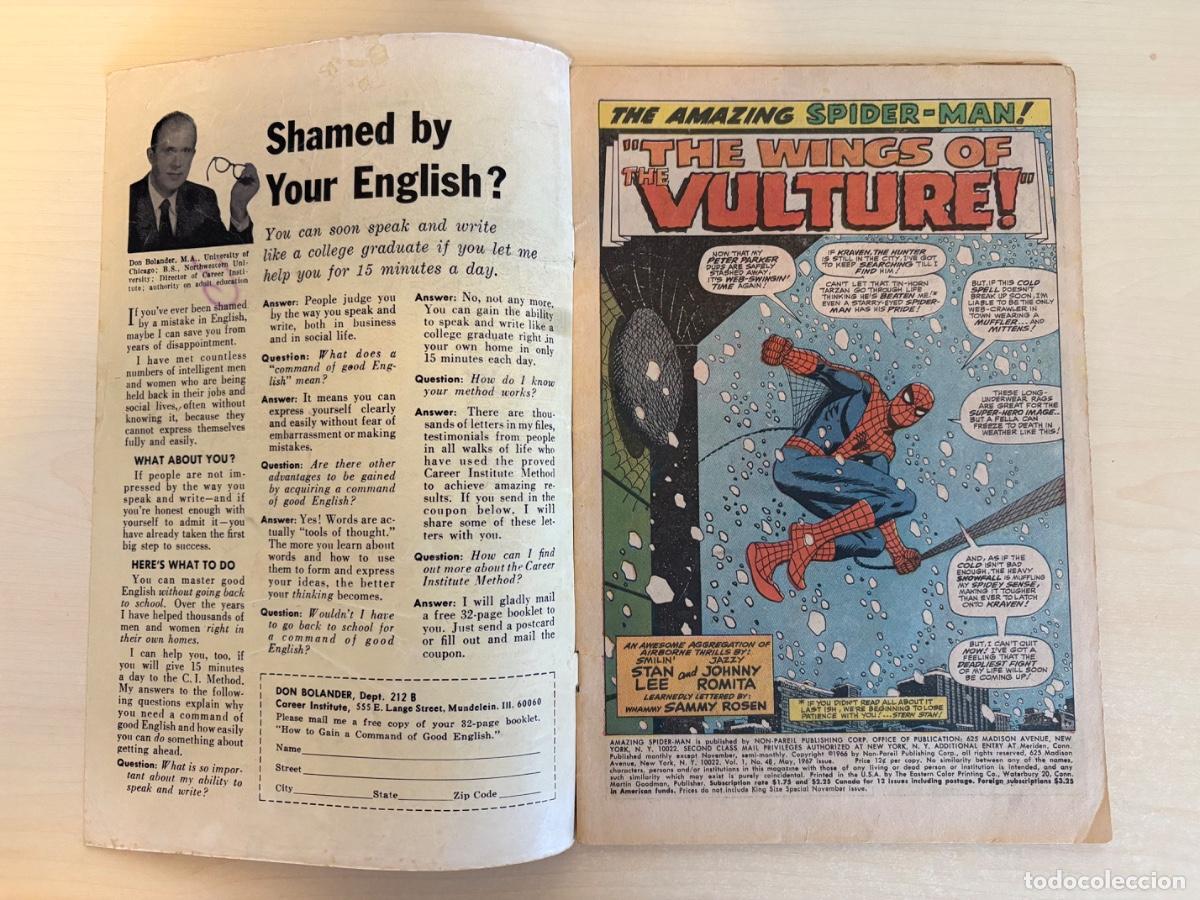 C&oacute;mics: The Amazing Spider-Man #48 (Marvel Comics, 1967) Versi&oacute;n UK. - Foto 2
