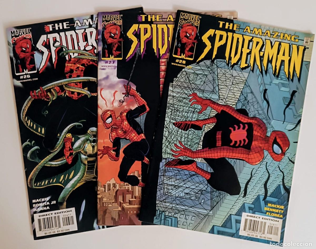 C&oacute;mics: Lote The Amazing Spider-Man Vol. 2 (2001) #26 #27 #28 Correlativos - Romita Jr - Marvel US - Mint