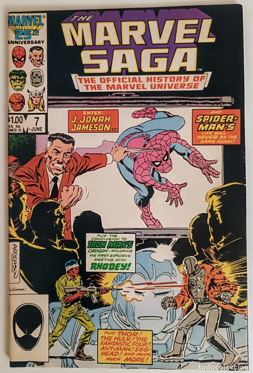 C&oacute;mics: Marvel Saga #7 (1986) - Spider-Man meets J.J. Jameson - 25th Anniv - Marvel US - Mint/NM