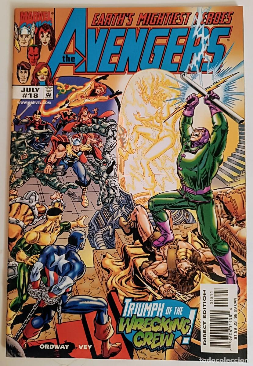 C&oacute;mics: The Avengers Vol. 3 #18 (1999) - Wrecking Crew Fight - Ordway Cover - Marvel US - Mint