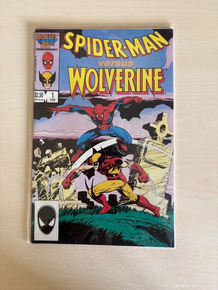 C&oacute;mics: Spider-Man vs Wolverine #1 (Marvel Comics USA, 1987)