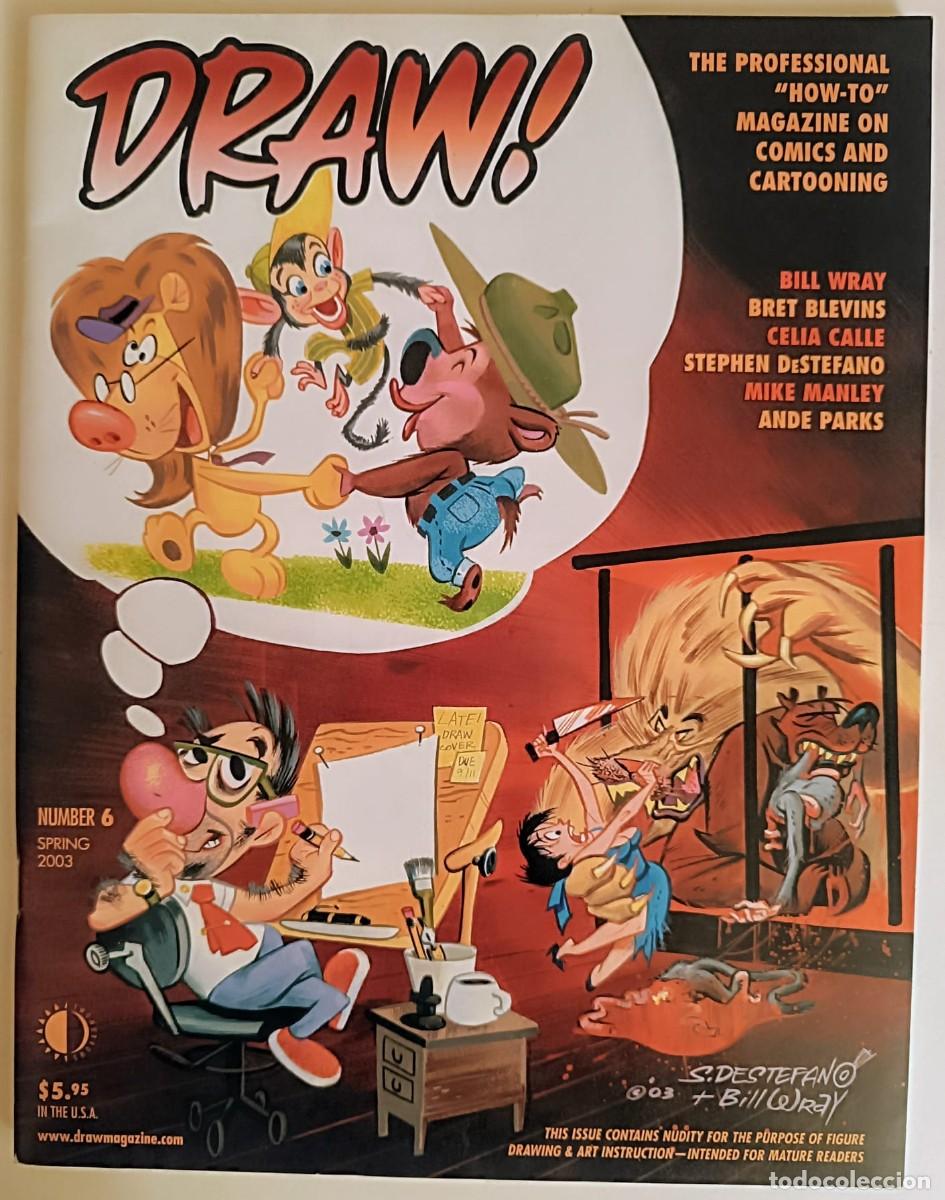 C&oacute;mics: Draw! Magazine #6 (2003) - Ren & Stimpy Art / Celia Calle Digital - TwoMorrows US