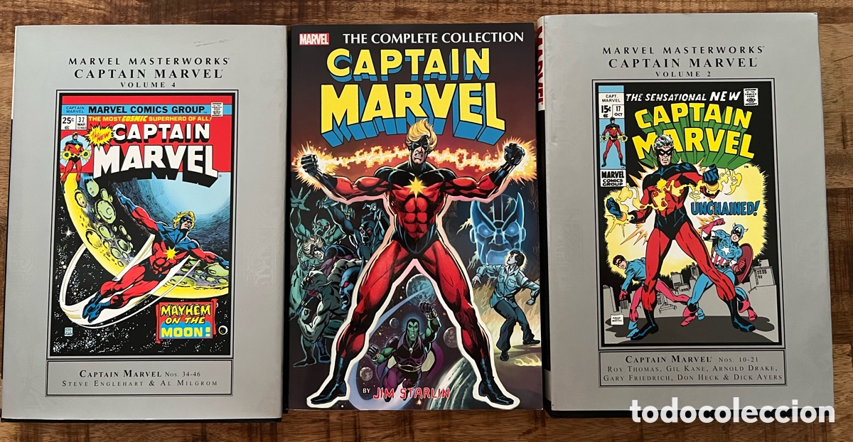 C&oacute;mics: Captain Marvel Masterworks #2 # 4 + Marvel Complete Collection USA Idioma ingl&eacute;s lote