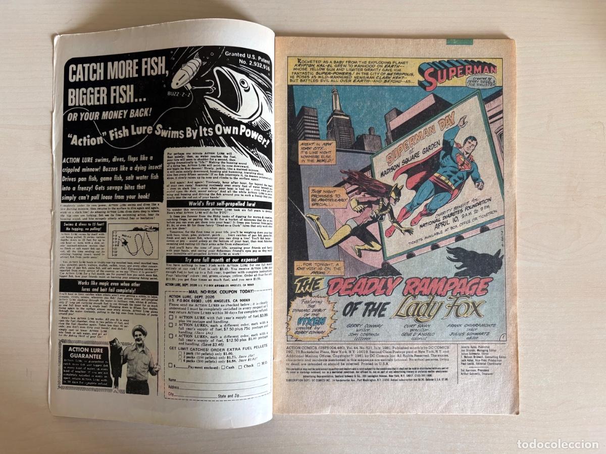 C&oacute;mics: Action Comics #521 (DC Comics USA, 1981) - Foto 2
