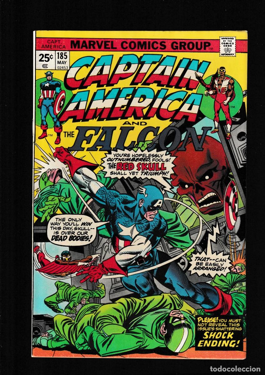 C&oacute;mics: CAPTAIN AMERICA 185 - MARVEL 1975 VFN / STEVE ENGLEHART & FRANK ROBBINS / RED SKULL