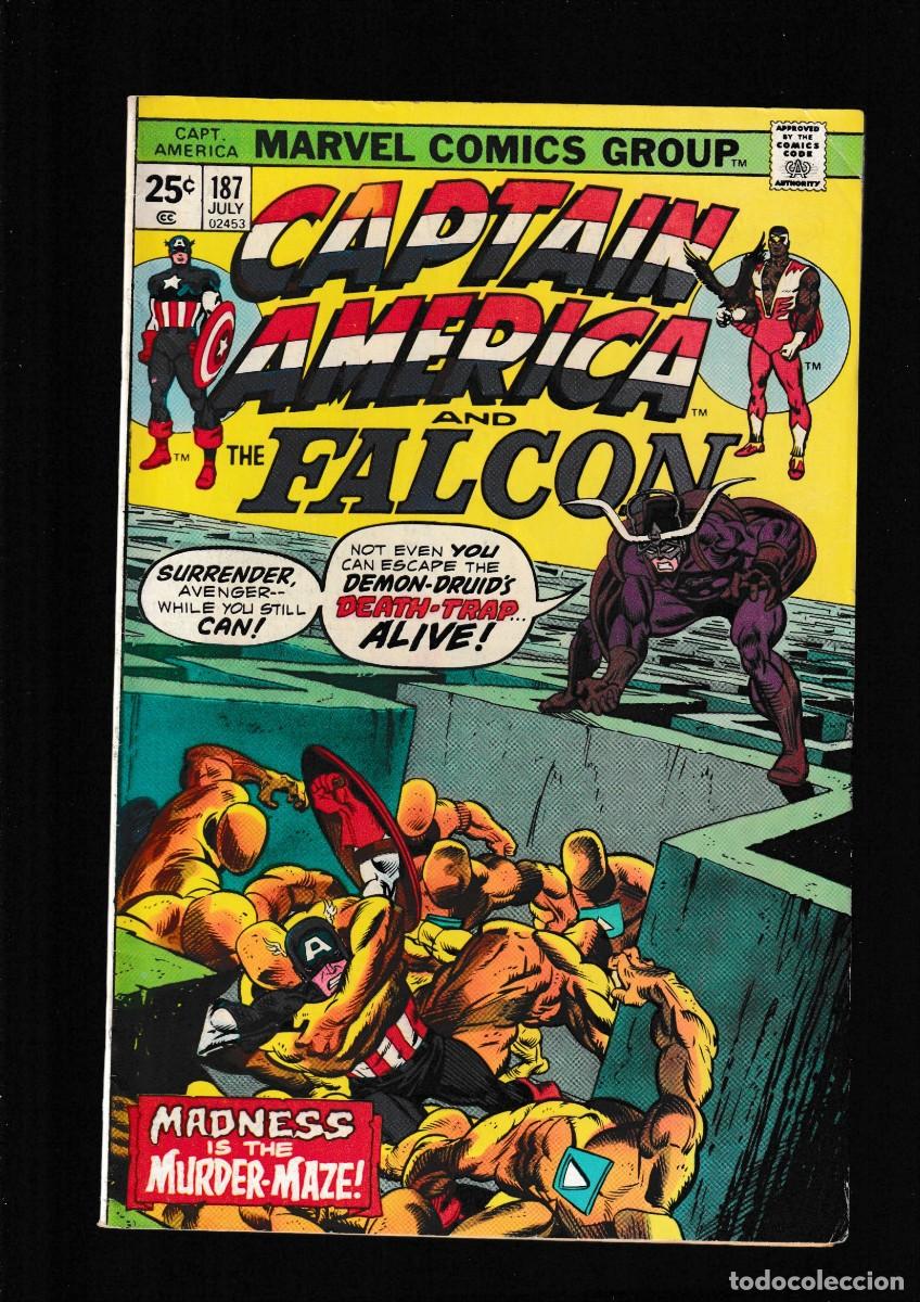 C&oacute;mics: CAPTAIN AMERICA 187 - MARVEL 1975 FN / JOHN WARNER & FRANK ROBBINS