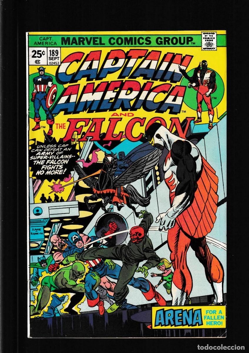 C&oacute;mics: CAPTAIN AMERICA 189 - MARVEL 1975 FN / TONY ISABELLA & FRANK ROBBINS / PORTADA GIL KANE