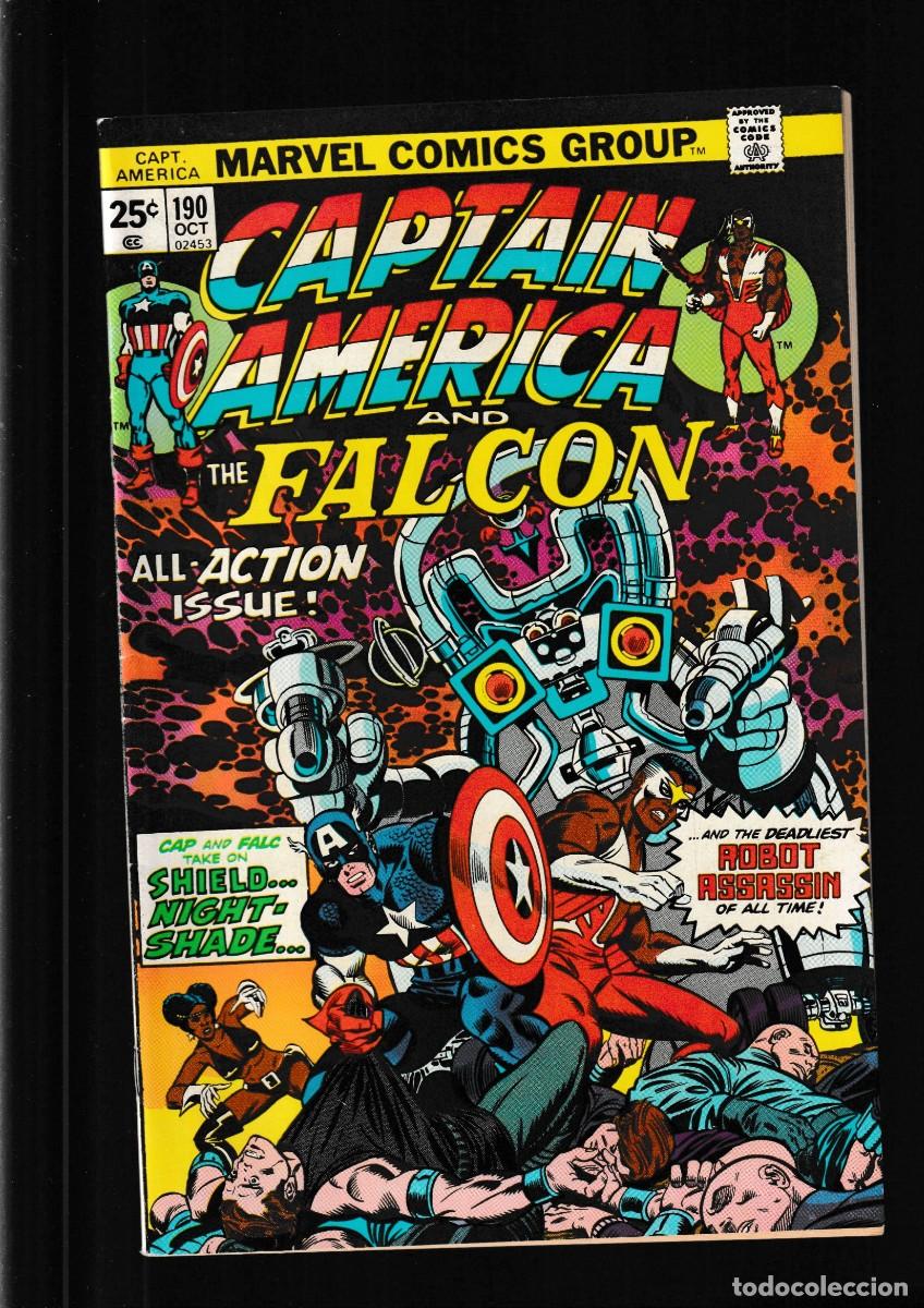 C&oacute;mics: CAPTAIN AMERICA 190 - MARVEL 1975 VFN / TONY ISABELLA & FRANK ROBBINS / PORTADA GIL KANE