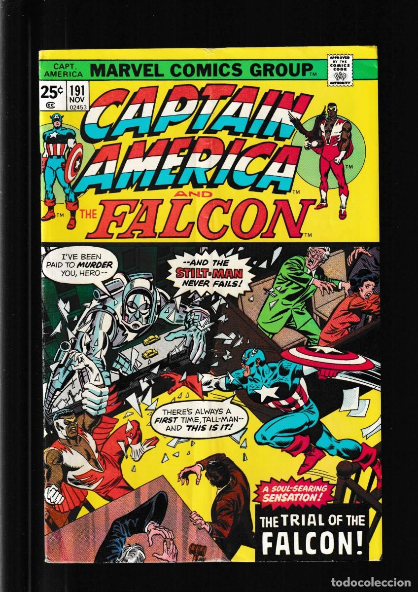 C&oacute;mics: CAPTAIN AMERICA 191 - MARVEL 1975 VG / TONY ISABELLA & FRANK ROBBINS / PORTADA SAL BUSCEMA