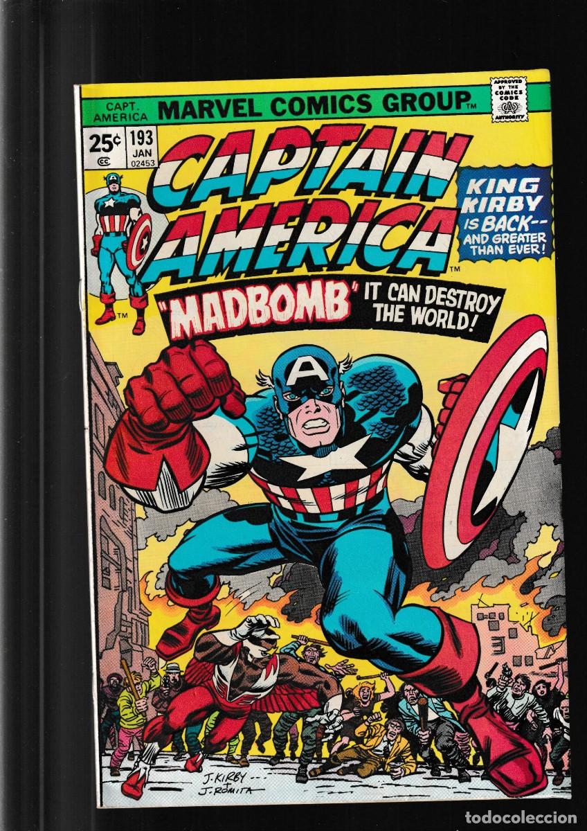 Fumetti: CAPTAIN AMERICA 193 AND THE FALCON - MARVEL 1976 FN/VFN / INICIO ETAPA JACK KIRBY