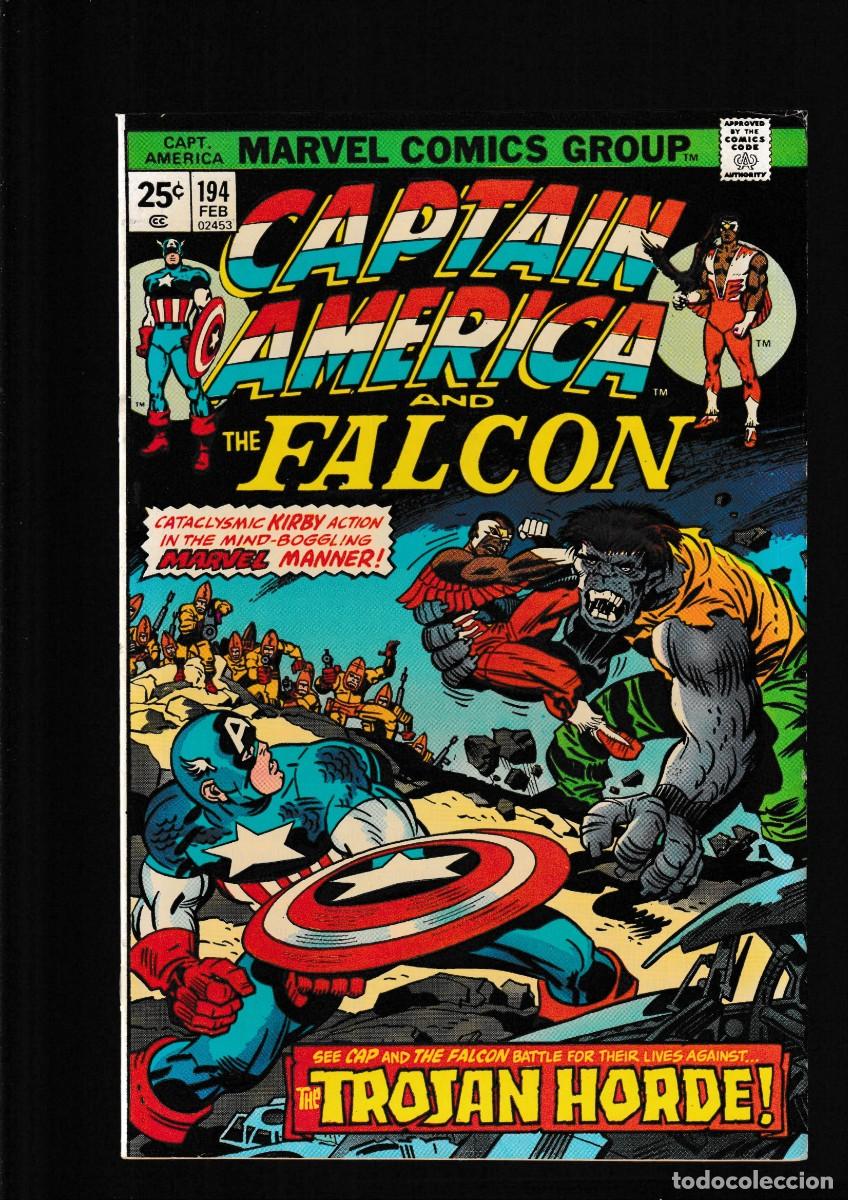 Comics: CAPTAIN AMERICA 194 AND THE FALCON - MARVEL 1976 VFN / JACK KIRBY