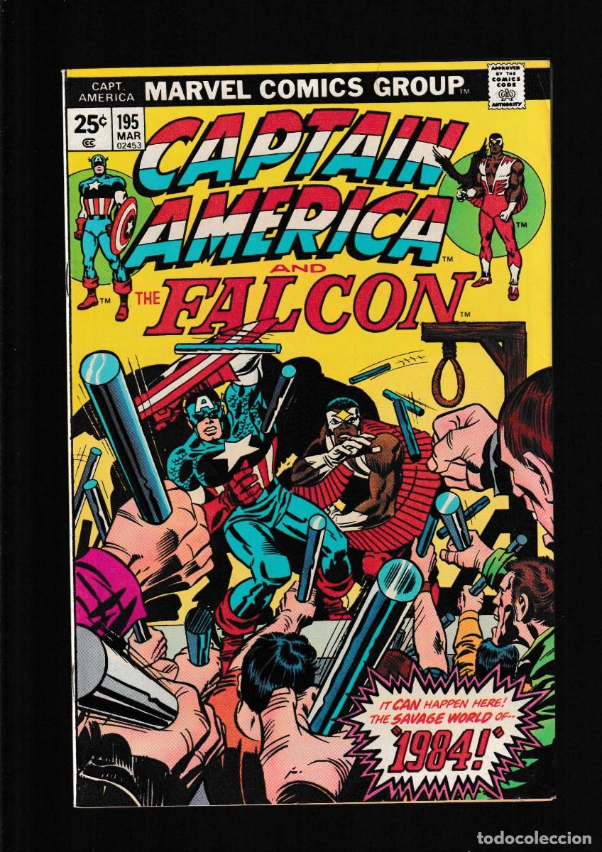 Comics: CAPTAIN AMERICA 195 AND THE FALCON - MARVEL 1976 FN/VFN / JACK KIRBY