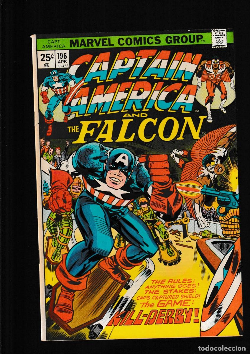 Comics: CAPTAIN AMERICA 196 AND THE FALCON - MARVEL 1976 FN/VFN / JACK KIRBY