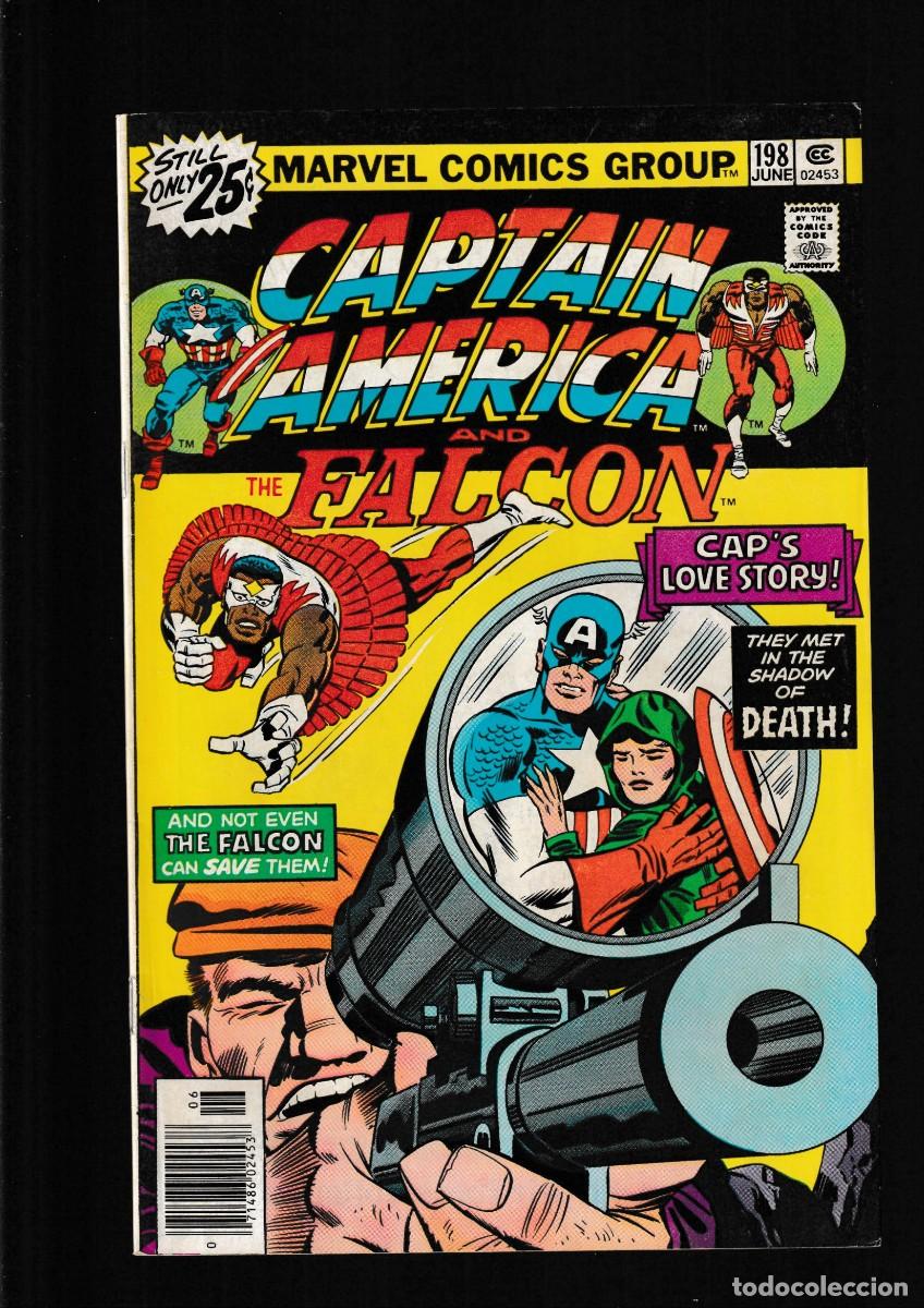 Fumetti: CAPTAIN AMERICA 198 AND THE FALCON - MARVEL 1976 / JACK KIRBY / MARK JEWELERS