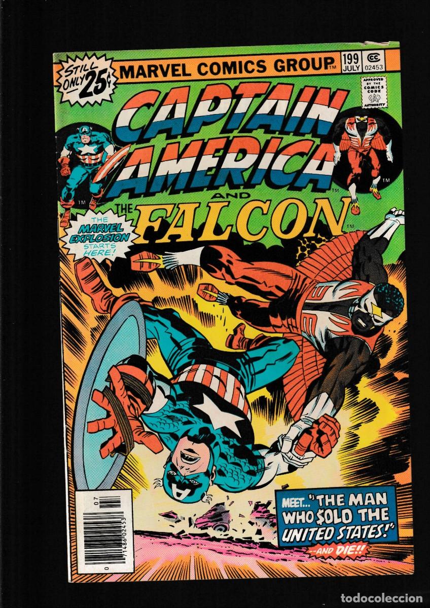 Comics: CAPTAIN AMERICA 199 AND THE FALCON - MARVEL 1976 FN/VFN / JACK KIRBY