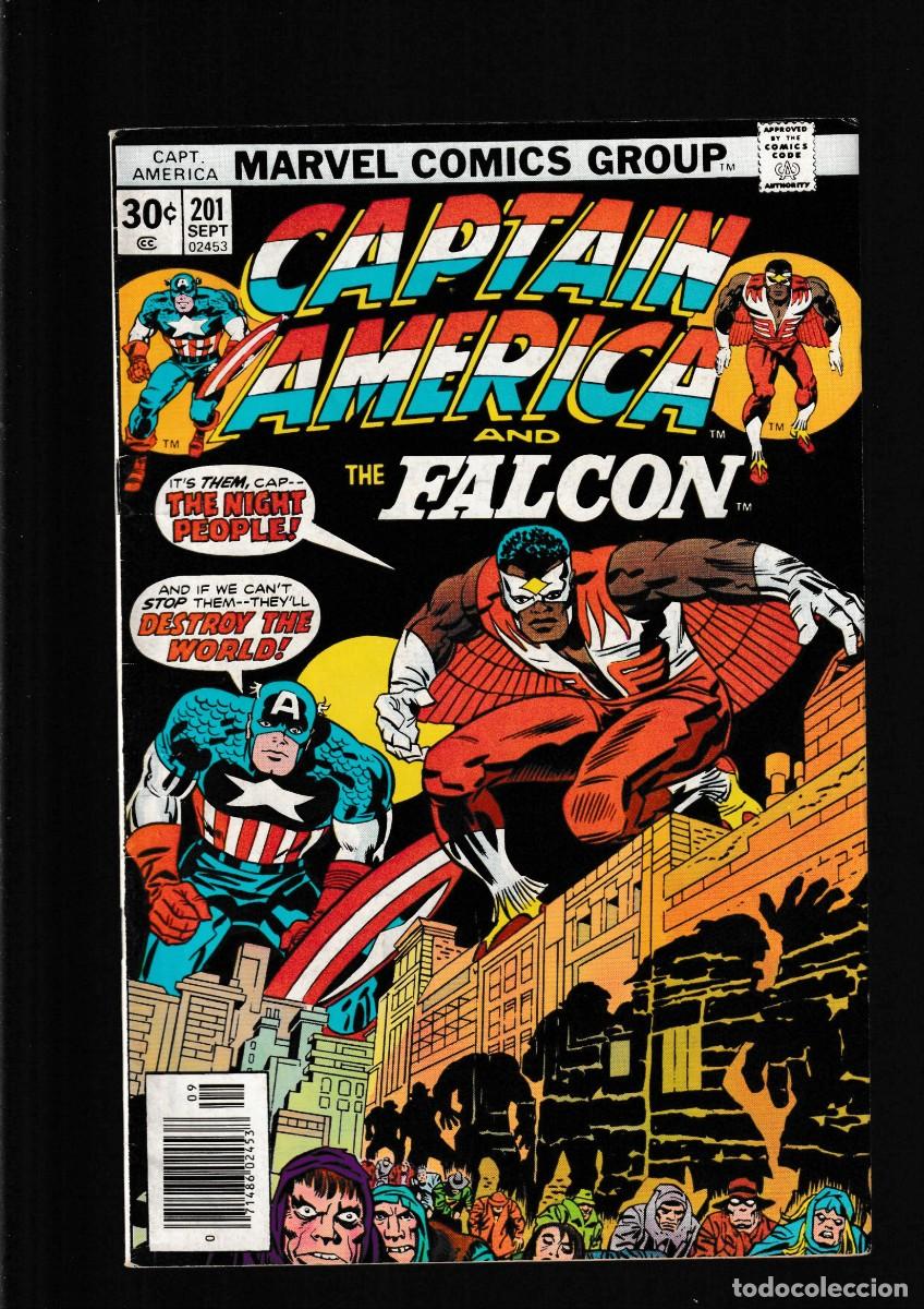 C&oacute;mics: CAPTAIN AMERICA 201 AND THE FALCON - MARVEL 1976 FN / JACK KIRBY