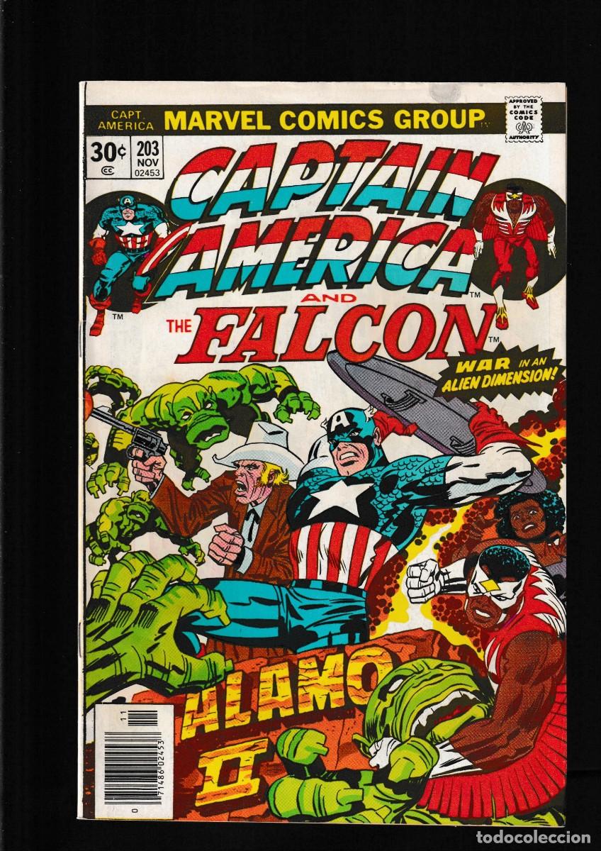 Fumetti: CAPTAIN AMERICA 203 AND THE FALCON - MARVEL 1976 FN / JACK KIRBY