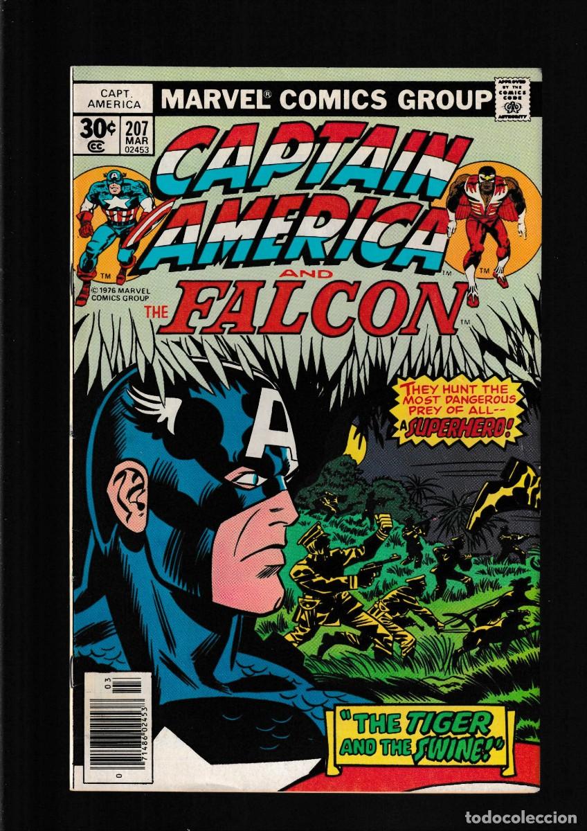 C&oacute;mics: CAPTAIN AMERICA 207 AND THE FALCON - MARVEL 1977 VFN / JACK KIRBY