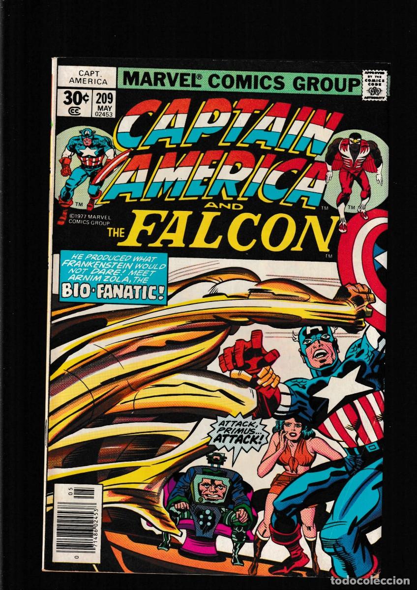 Comics: CAPTAIN AMERICA 209 AND THE FALCON - MARVEL 1977 FN / JACK KIRBY / 2ND ARNIM ZOLA
