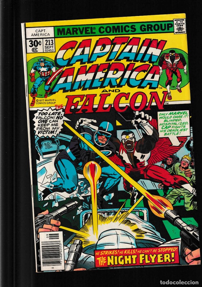 C&oacute;mics: CAPTAIN AMERICA 213 AND THE FALCON - MARVEL 1977 FN/VFN / JACK KIRBY