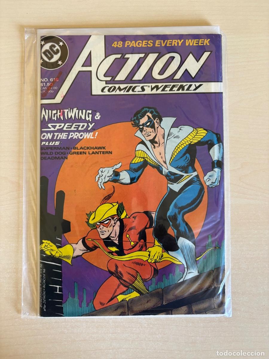 C&oacute;mics: Action Comics Weekly #618 &mdash; Nightwing & Speedy (DC Comics USA, 1988)