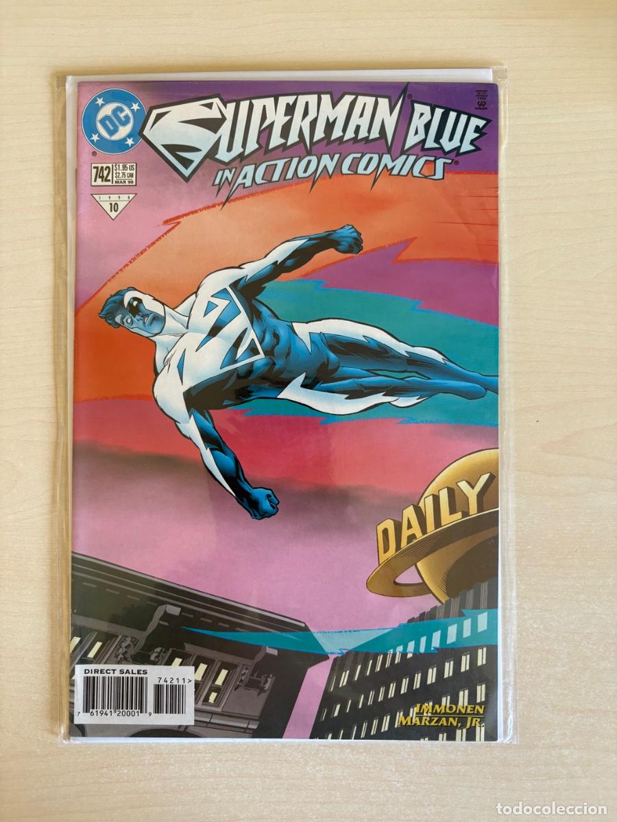 C&oacute;mics: Action Comics #742 &mdash; Superman Blue in Action Comics (DC Comics USA, 1998)