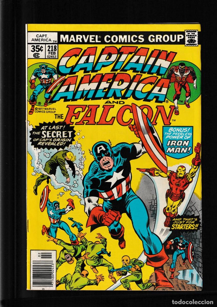 Comics: CAPTAIN AMERICA 218 - MARVEL 1978 FN/VFN / DON GLUT & SAL BUSCEMA / SECRET ORIGIN
