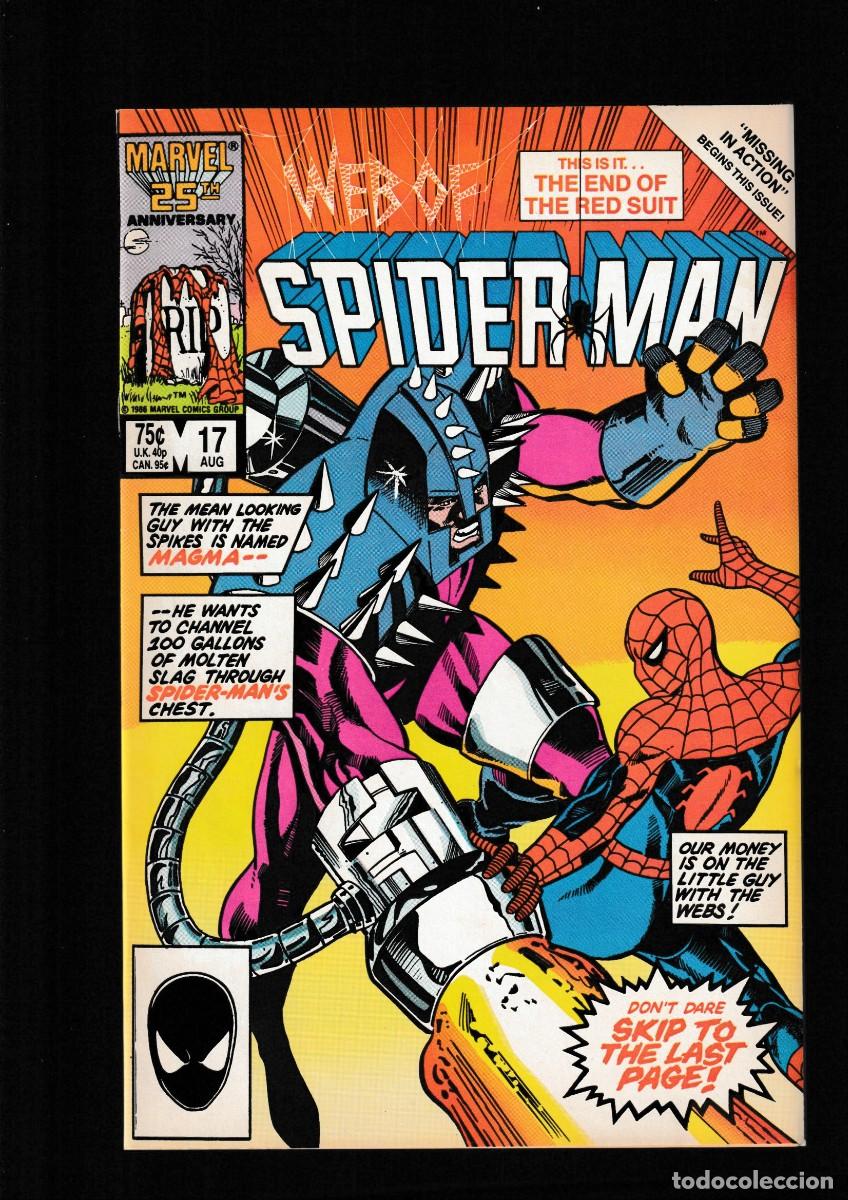 C&oacute;mics: WEB OF SPIDER-MAN 17 - MARVEL 1986 VFN / DAVID MICHELINIE & MARC SILVESTRI