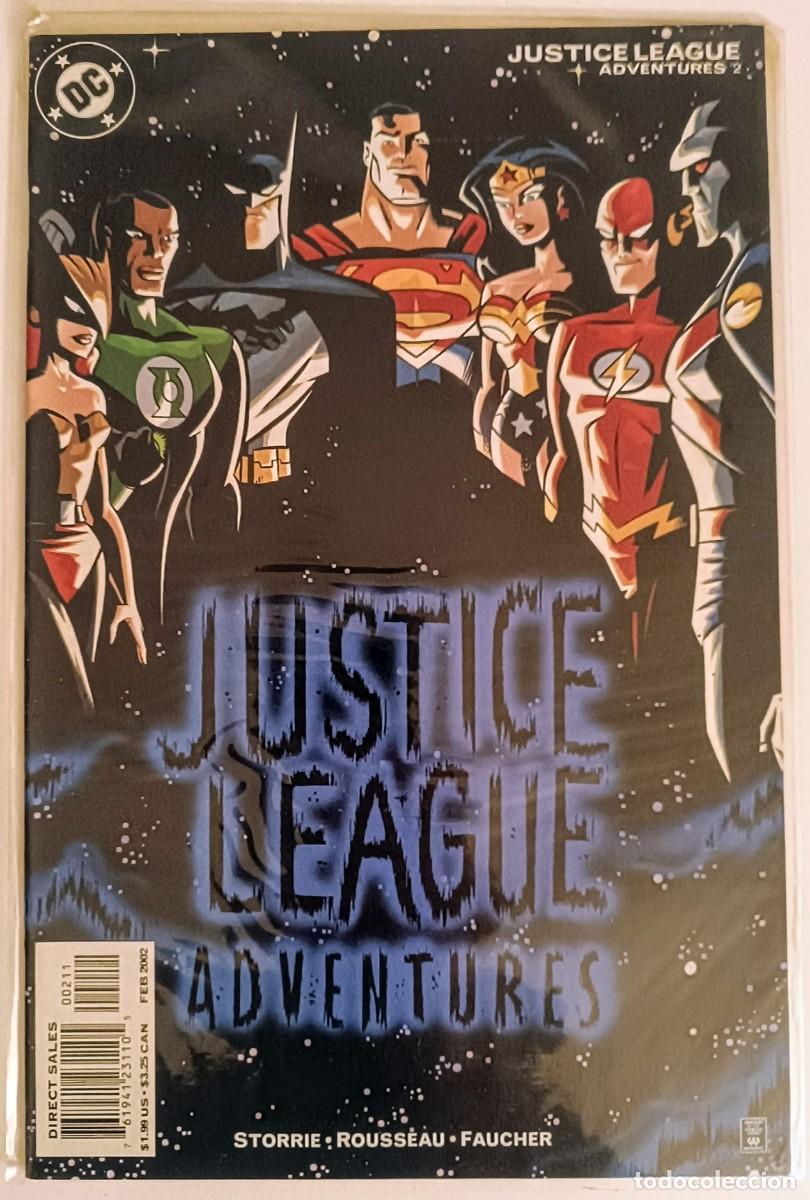 C&oacute;mics: Justice League Adventures #2 (2002) - Bruce Timm Full Lineup Cover - DC US - Mint