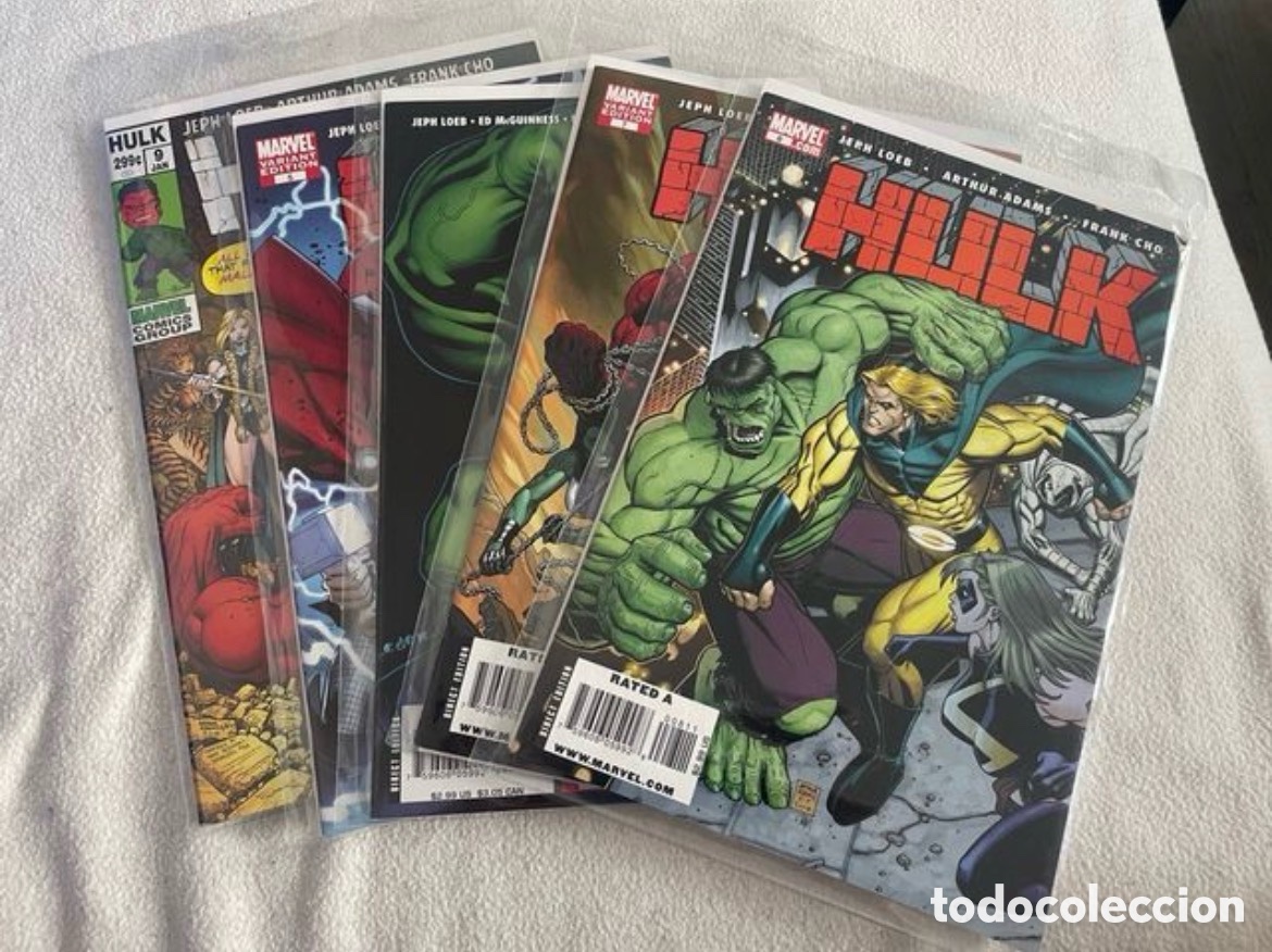 C&oacute;mics: 5 Hulk Red (Rulk) comics