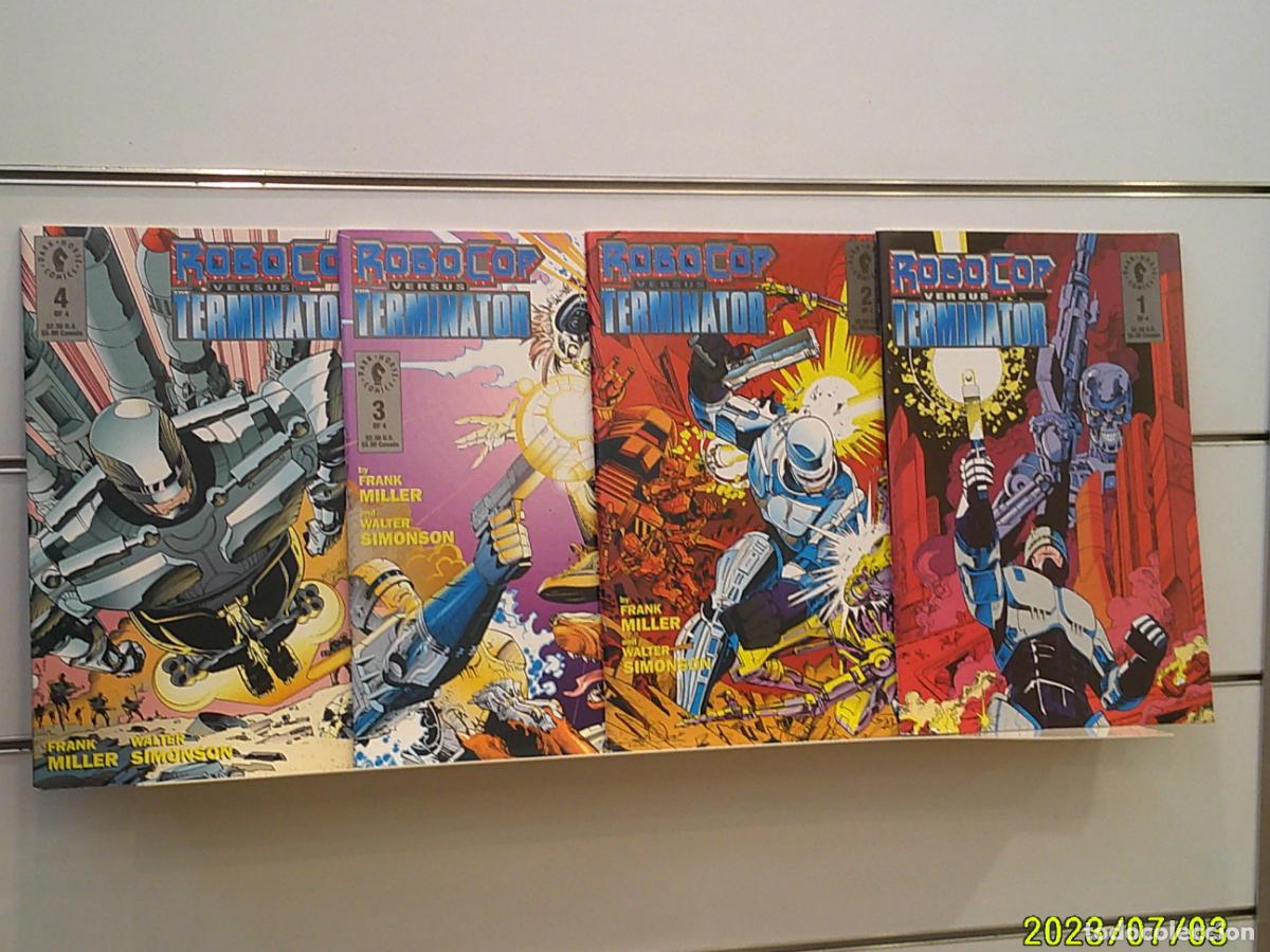 C&oacute;mics: ROBOCOP VERSUS TERMINATOR COMPLETA 4 NUMEROS - DARK HORSE COMICS EN INGLES