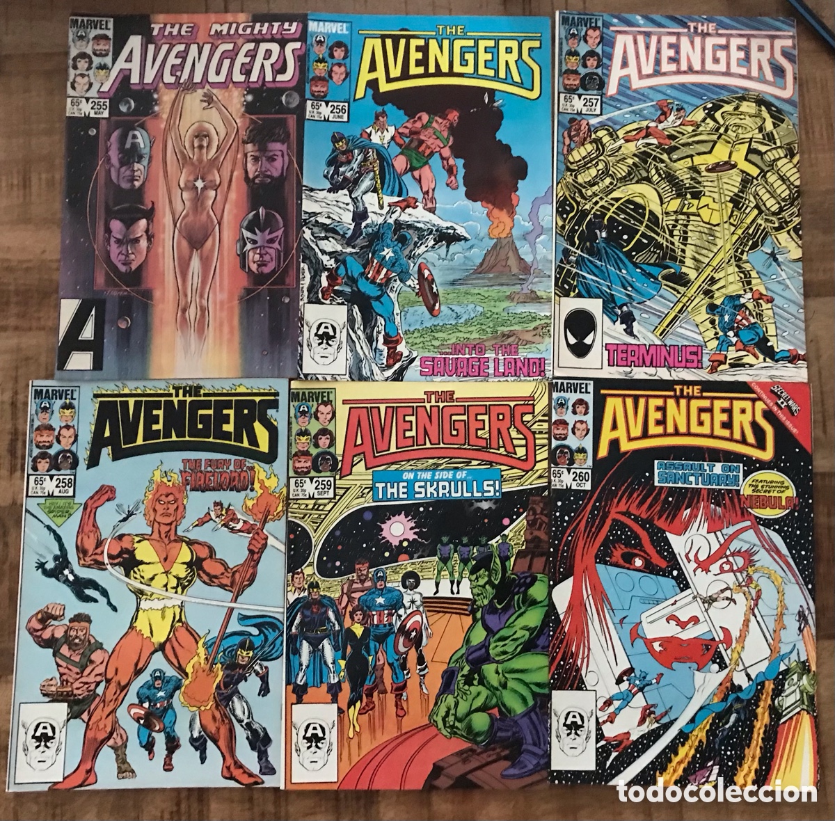 C&oacute;mics: The Avengers Marvel USA 255-265,267-275