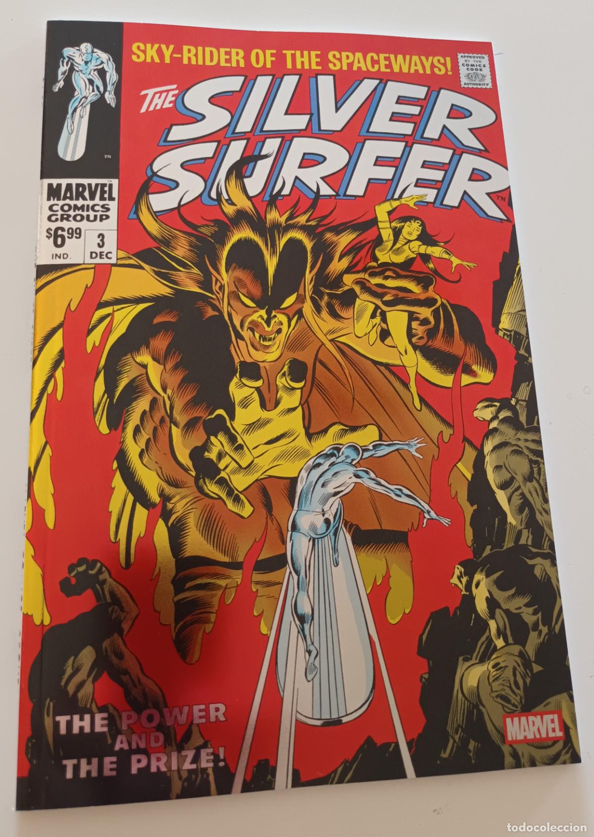 C&oacute;mics: Silver surfer n. 3, facs&iacute;mil Usa con foil cover (metalizada)