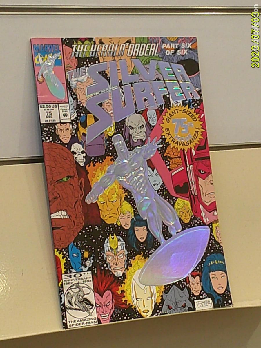 C&oacute;mics: SILVER SURFER VOL.3 N&ordm; 75 DECEMBER 1992 GIANT SIZE - MARVEL EN INGLES