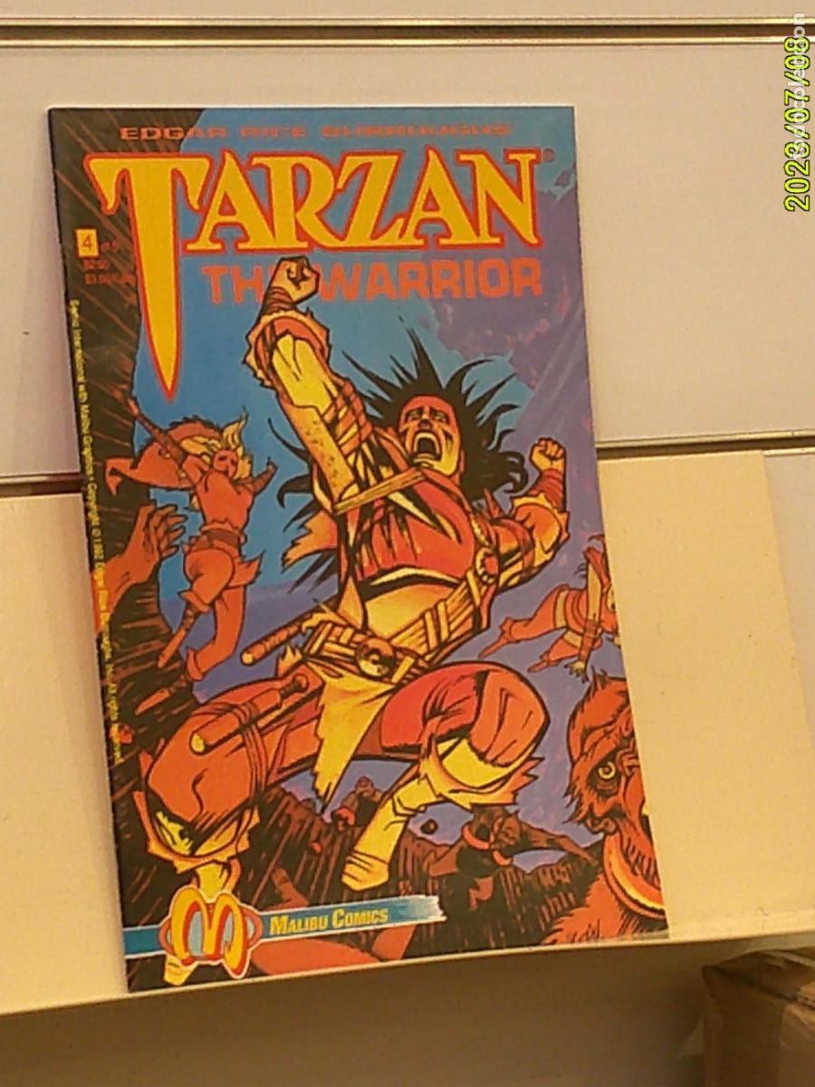 C&oacute;mics: TARZAN THE WARRIOR 4 OF 5 AUGUST 1992 - MALIBU COMICS EN INGLES