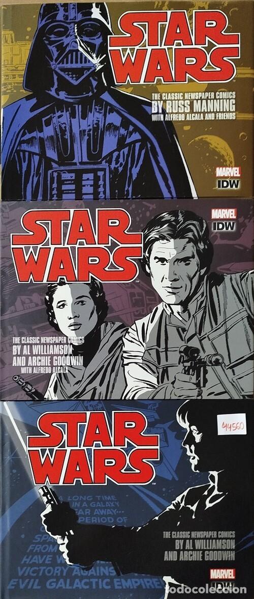 C&oacute;mics: 'STAR WARS: The Complete Classic Newspaper Comics'. Vol&uacute;menes 1, 2 y 3 originales en ingl&eacute;s