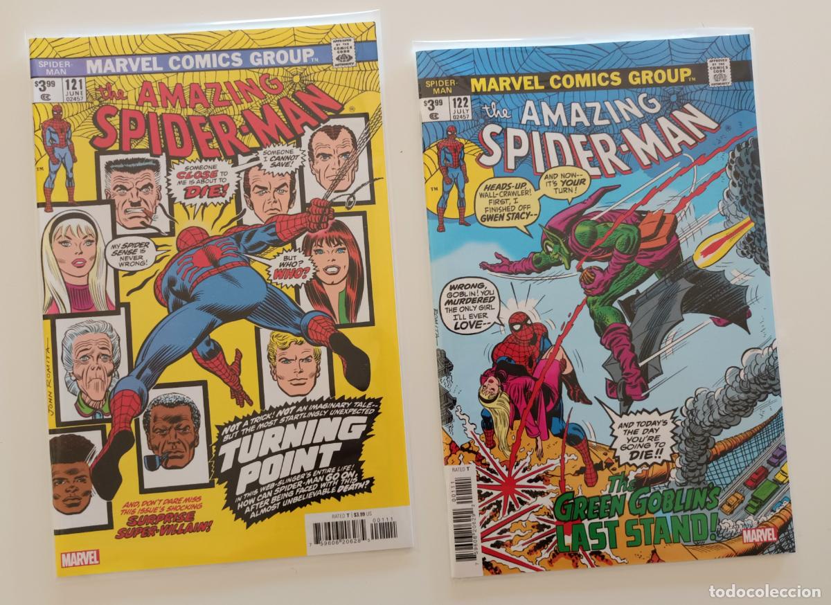C&oacute;mics: Amazing Spider-man 121 y 122, facs&iacute;miles Usa